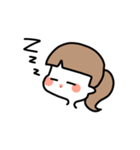ひとつ結びの子（個別スタンプ：2）