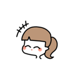 ひとつ結びの子（個別スタンプ：5）