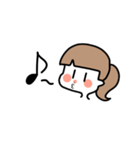 ひとつ結びの子（個別スタンプ：8）