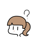 ひとつ結びの子（個別スタンプ：11）