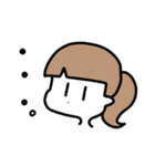 ひとつ結びの子（個別スタンプ：12）