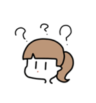 ひとつ結びの子（個別スタンプ：16）