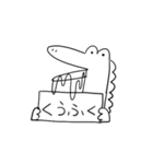 ワニとカバ（個別スタンプ：32）