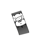 ホワイトボードのぶた（個別スタンプ：40）