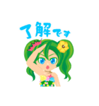 もずく大好き！もず海ちゃん（個別スタンプ：5）