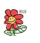 花トキドキ芋虫（個別スタンプ：1）