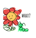花トキドキ芋虫（個別スタンプ：5）