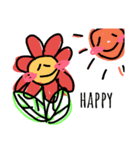 花トキドキ芋虫（個別スタンプ：6）