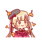 牡丹と秋すたんぷ（個別スタンプ：34）