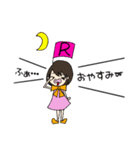 イニシャルスタンプ【R】ぶーちゃんRの日常（個別スタンプ：4）