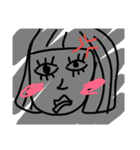 顔顔顔。（個別スタンプ：3）