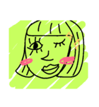 顔顔顔。（個別スタンプ：8）