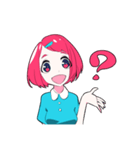 赤髪女子（個別スタンプ：4）