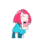 赤髪女子（個別スタンプ：5）