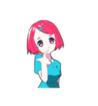 赤髪女子（個別スタンプ：6）