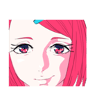 赤髪女子（個別スタンプ：9）