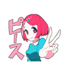 赤髪女子（個別スタンプ：16）