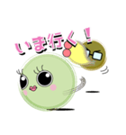 苔ドル『こけ子ちゃん』 with マネージャー（個別スタンプ：3）