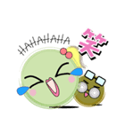 苔ドル『こけ子ちゃん』 with マネージャー（個別スタンプ：17）