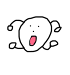 白丸たち。（個別スタンプ：3）