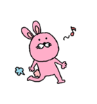ピンク色ウサギ♡日常会話で使いやすい（個別スタンプ：8）
