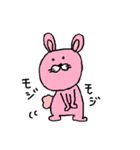 ピンク色ウサギ♡日常会話で使いやすい（個別スタンプ：18）