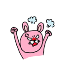 ピンク色ウサギ♡日常会話で使いやすい（個別スタンプ：19）