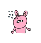 ピンク色ウサギ♡日常会話で使いやすい（個別スタンプ：24）