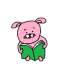ピンク色ウサギ♡日常会話で使いやすい（個別スタンプ：36）