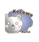 Cute bear stickers name, Aulia（個別スタンプ：29）