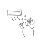 暑さに弱いシロクマスタンプ（個別スタンプ：16）