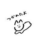 柔軟なねこ（個別スタンプ：23）