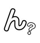 シンプルデカ文字適当返事（個別スタンプ：2）