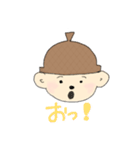 どんぐりぼうしのあかちゃん（個別スタンプ：3）