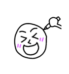 丸い顔 Circle Face まんまるスタンプ（個別スタンプ：5）