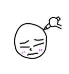 丸い顔 Circle Face まんまるスタンプ（個別スタンプ：11）