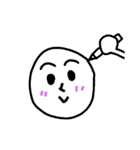 丸い顔 Circle Face まんまるスタンプ（個別スタンプ：13）