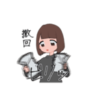 ぱっつん女子スタンプ（個別スタンプ：14）