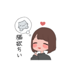 ぱっつん女子スタンプ（個別スタンプ：16）