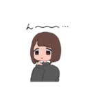 ぱっつん女子スタンプ（個別スタンプ：19）