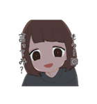 ぱっつん女子スタンプ（個別スタンプ：24）