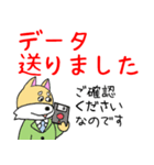 柴犬の伝言係柴田松吉君のでか文字（個別スタンプ：22）