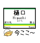 埼玉秩父線(羽生-三峰口) 気軽に今この駅！（個別スタンプ：22）