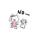 猫と犬でほんわか日常会話（個別スタンプ：13）