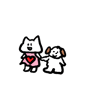猫と犬でほんわか日常会話（個別スタンプ：18）