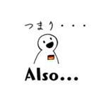 ドイツ語吹き出しスタンプ(日常用)（個別スタンプ：9）