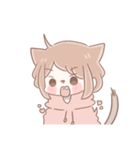 猫耳女子と猫耳男子（個別スタンプ：6）