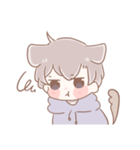 猫耳女子と猫耳男子（個別スタンプ：7）