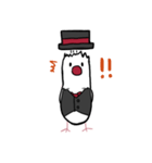 紳士な文鳥（個別スタンプ：6）
