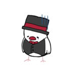 紳士な文鳥（個別スタンプ：10）